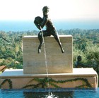 Fountain Cioli - lost wax bronze casting - Private residence, Santa Barbara, California